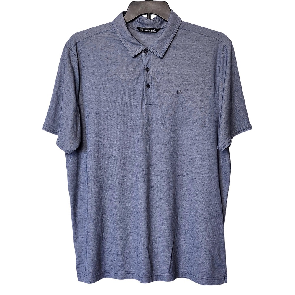 TRAVIS MATHEW PIMA COTTON‎ BLEND POLO MENS XL SLIM FIT LIGHTWEIGHT PERFORMANCE